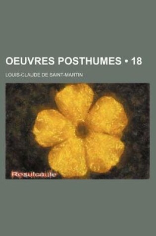 Cover of Oeuvres Posthumes (18)