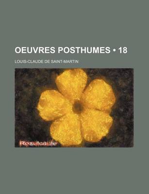 Book cover for Oeuvres Posthumes (18)