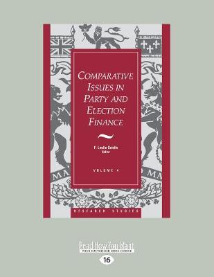 Book cover for Comparative Issues in Party and Election Finance
