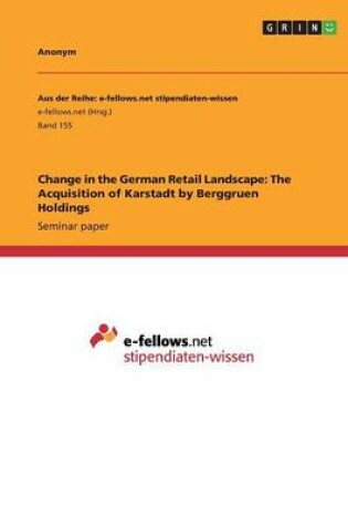 Cover of Change in the German Retail Landscape