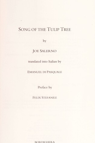 Cover of Song of the Tulip Tree