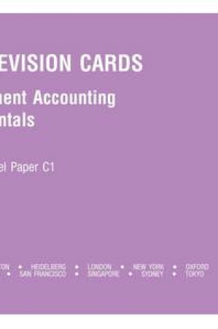 Cover of Cima Revision Cards