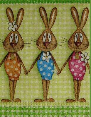 Book cover for Easter Bunnies Notebook