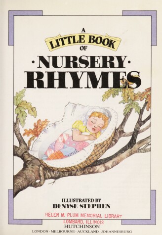 Book cover for A Little Book of Nursery Rhymes