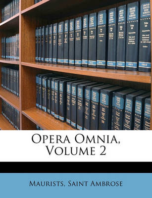 Book cover for Opera Omnia, Volume 2