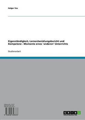 Book cover for Eigenstandigkeit, Lernentwicklungsbericht Und Kompetenz