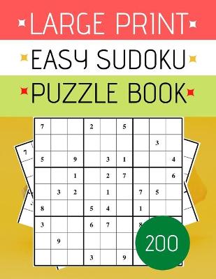 Book cover for Large Print Easy Sudoku Puzzle Book