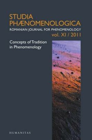 Cover of Concepts of Tradition in Phenomenology