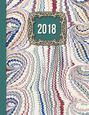 Book cover for 2018 Diary Teal Framed Design