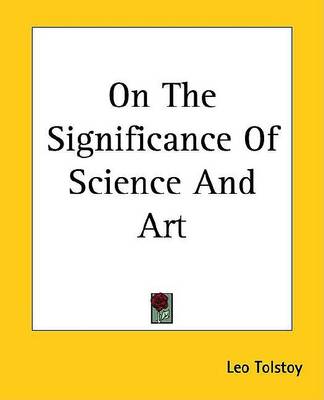 Book cover for On the Significance of Science and Art