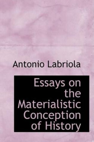 Cover of Essays on the Materialistic Conception of History