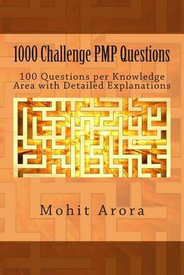 Book cover for 1000 Challenge PMP Questions