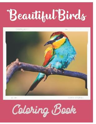 Book cover for Beautiful Birds Coloring Book