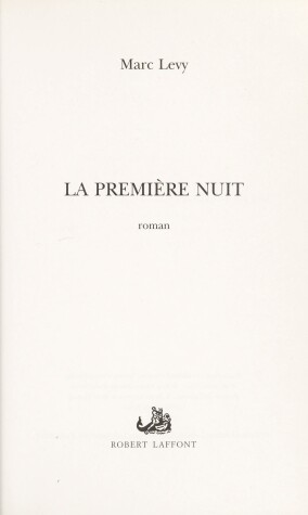 Book cover for La Premiere Nuit