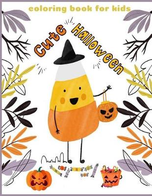 Book cover for Cute Halloween Coloring book for kids