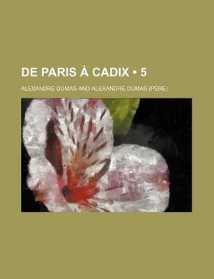 Book cover for de Paris a Cadix (5)