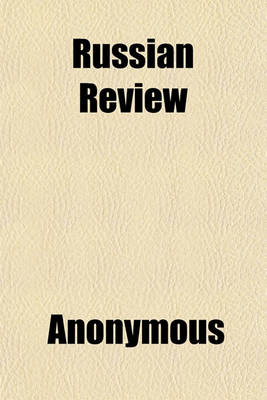 Book cover for The Russian Review (Volume 2)