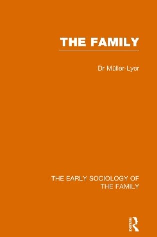 Cover of Early Sociology Of Family  V 8