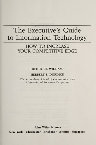 Cover of Executive's Guide to Information Technology