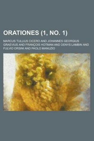 Cover of Orationes (1, No. 1 )
