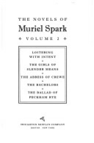 Cover of The Novels of Muriel Spark