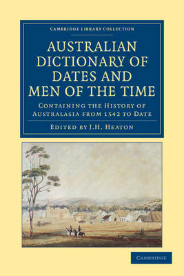 Cover of Australian Dictionary of Dates and Men of the Time