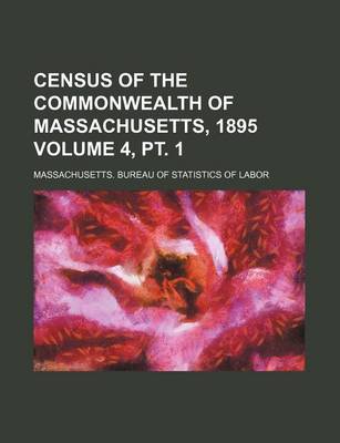 Book cover for Census of the Commonwealth of Massachusetts, 1895 Volume 4, PT. 1