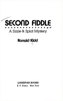 Book cover for Kidd Ronald : Second Fiddle (Hbk)