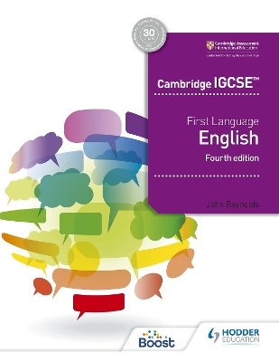 Book cover for Cambridge IGCSE First Language English 4th edition