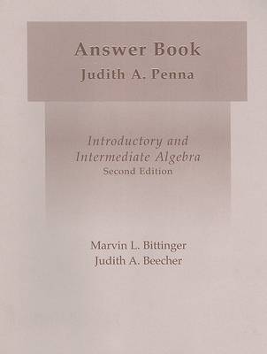 Book cover for Introductory and Intermediate Algebra Answer Book