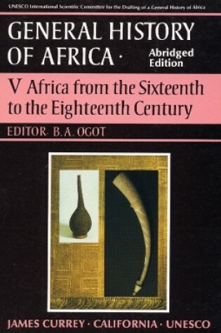 Cover of General History of Africa volume 5 [pbk abridged]