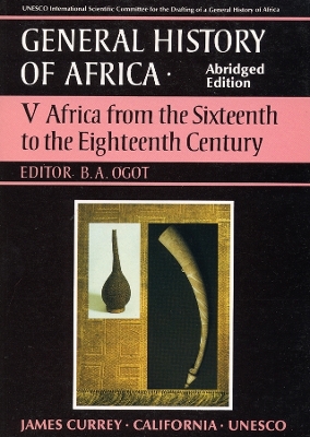 Book cover for General History of Africa volume 5 [pbk abridged]