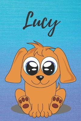 Book cover for Lucy dog coloring book / notebook / journal / diary