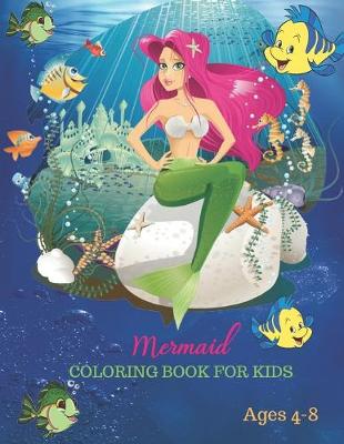 Book cover for Mermaid Coloring Book for Kids Ages 4-8