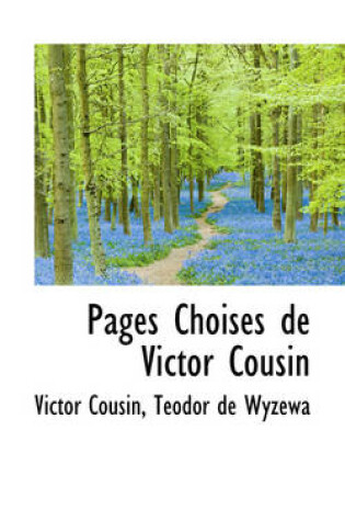 Cover of Pages Choises de Victor Cousin