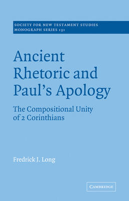 Book cover for Ancient Rhetoric and Paul's Apology