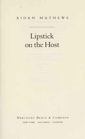 Book cover for Lipstick on the Host