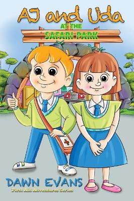 Book cover for AJ and Uda at the Safari Park