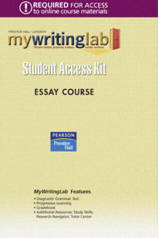 Cover of MyLab Writing -- Standalone Access Card -- Essay Course