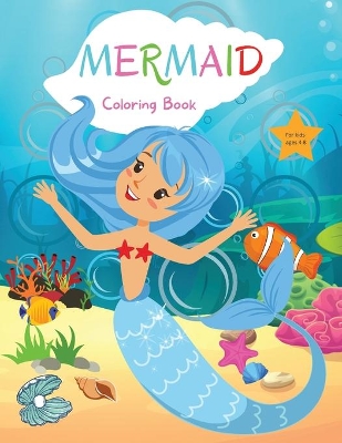 Book cover for Mermaid Coloring Book for Kids