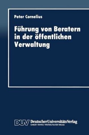 Cover of Führung von Beratern in der öffentlichen Verwaltung