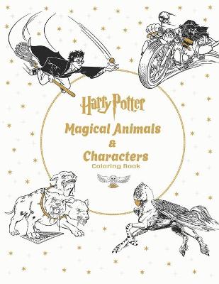 Book cover for Harry Potter Magical Animals & Characters Coloring Book