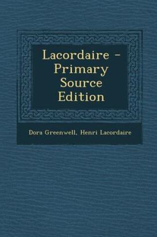 Cover of Lacordaire