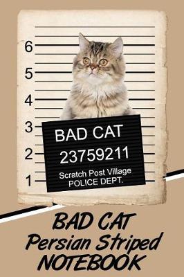 Book cover for Bad Cat Persian Striped Notebook