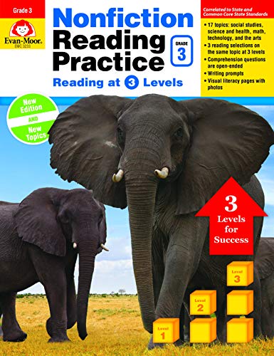 Book cover for Nonfiction Reading Practice, Grade 3