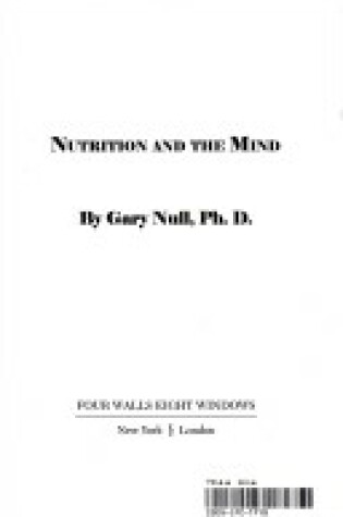 Cover of Nutrition and the Mind