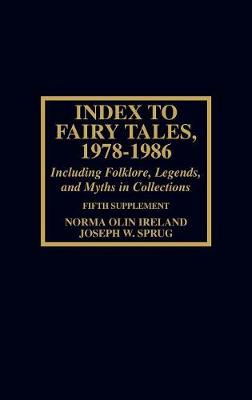 Book cover for Index to Fairy Tales, 1978-1986, Fifth Supplement