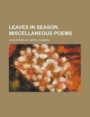 Book cover for Leaves in Season, Miscellaneous Poems