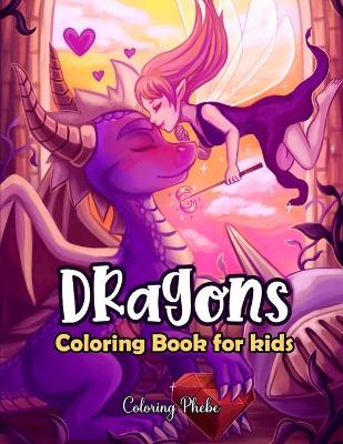 Book cover for Dragons Coloring Book for Kids