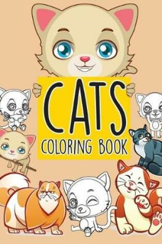 Cover of Cats pattern doodles; Easy coloring book for kids toddler, Imagination learning in school and home